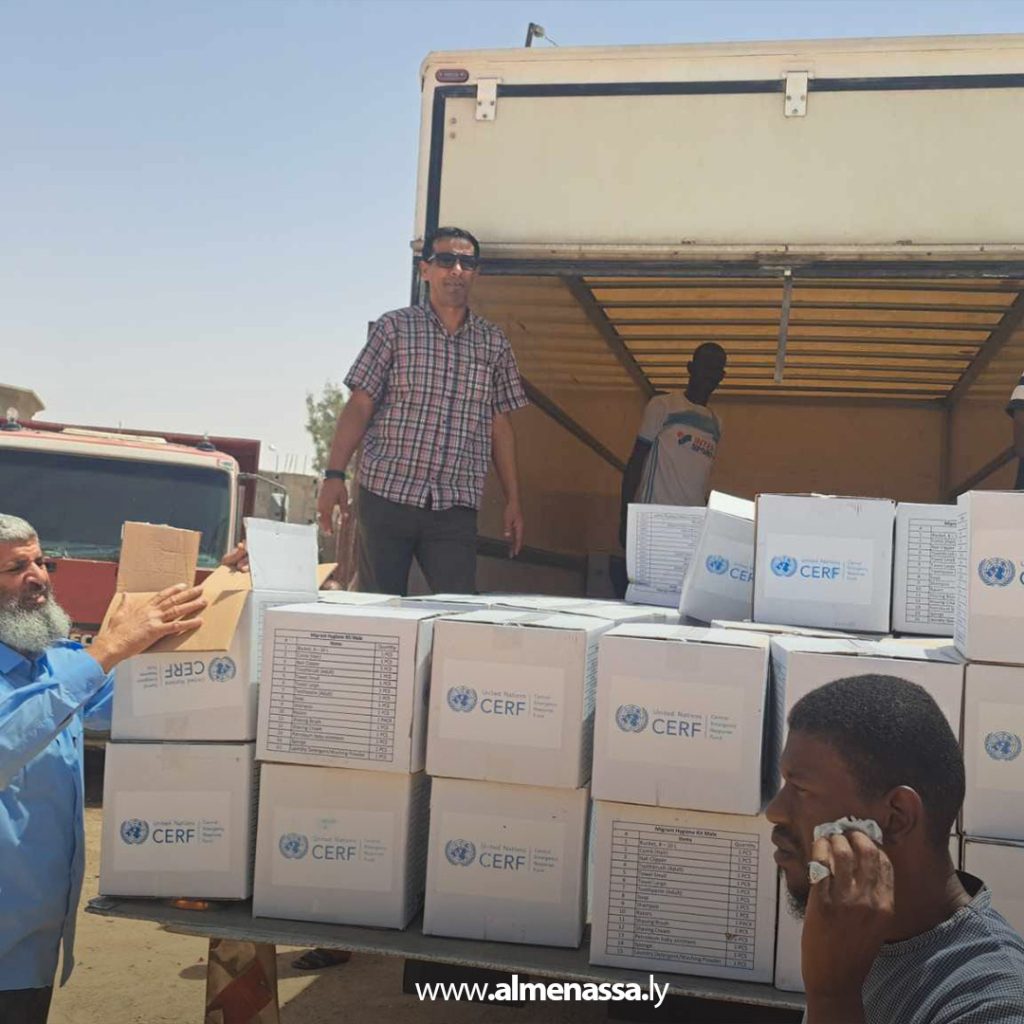 3 Recovered 1 توزيع مواد غذائية للعائلات السودانية النازحة في اجدابيا