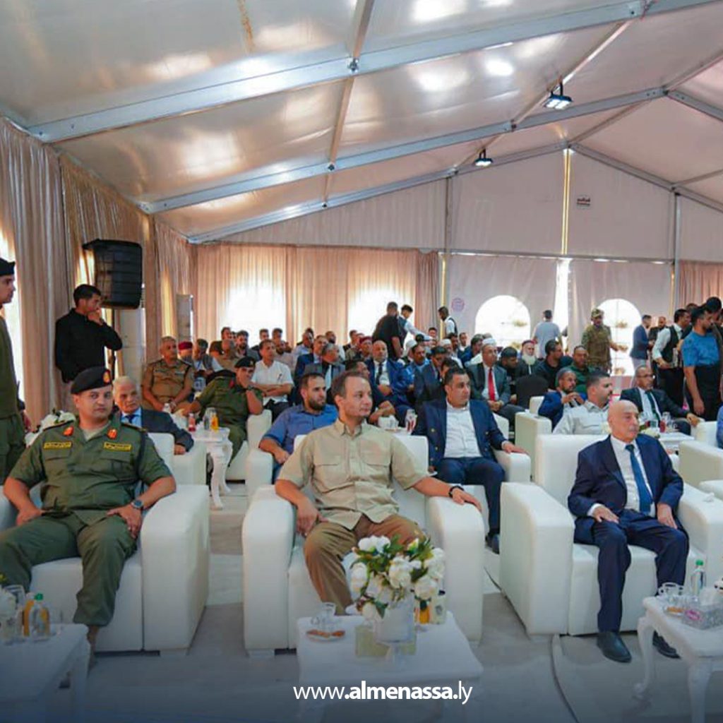 Extra2 67 حماد يفتتح رفقة رئيس مجلس النواب مجموعة من المشاريع الخدمية بمدينة أجدابيا
