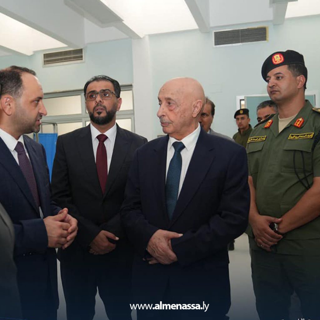 Extra7 18 حماد يفتتح رفقة رئيس مجلس النواب مجموعة من المشاريع الخدمية بمدينة أجدابيا
