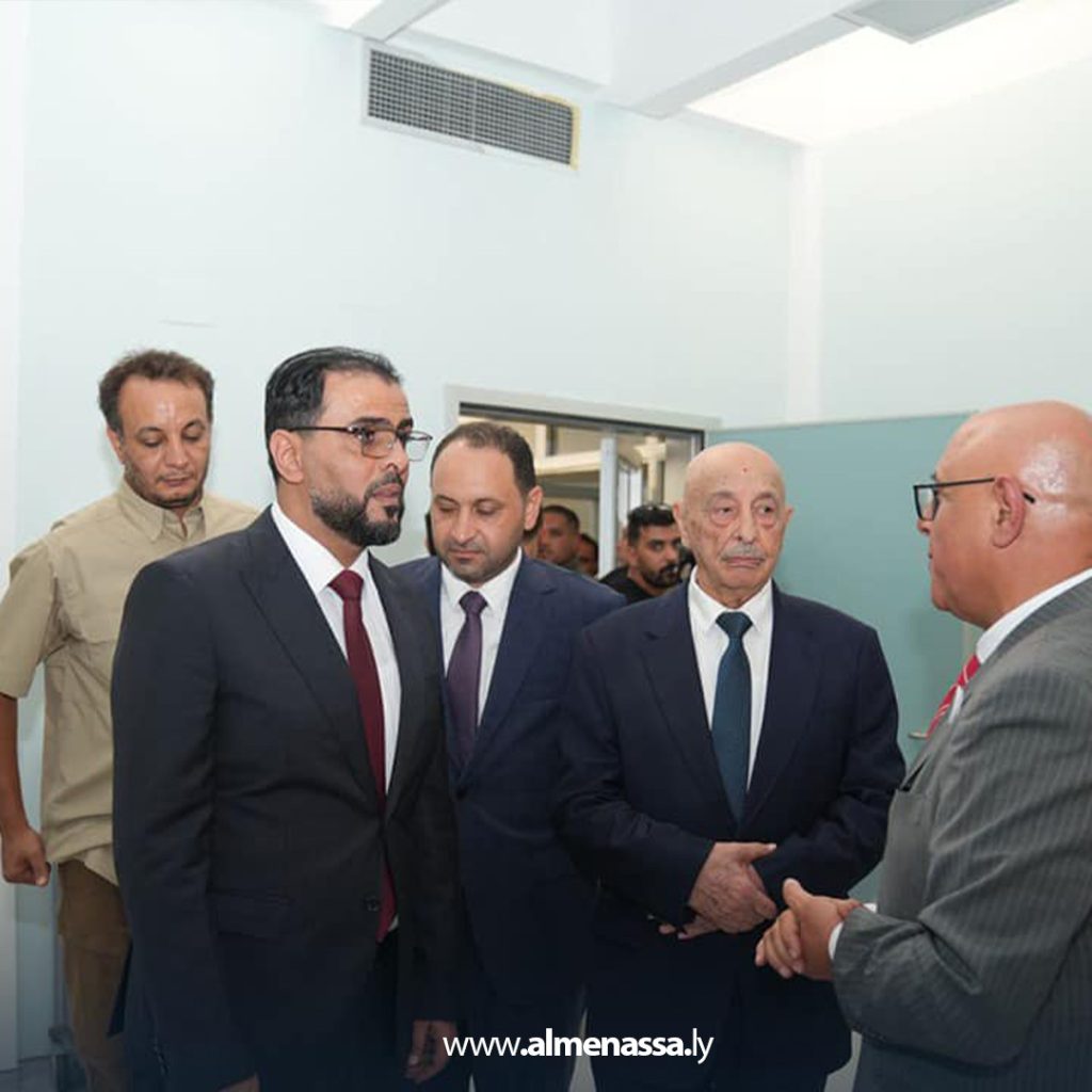Extra8 13 حماد يفتتح رفقة رئيس مجلس النواب مجموعة من المشاريع الخدمية بمدينة أجدابيا