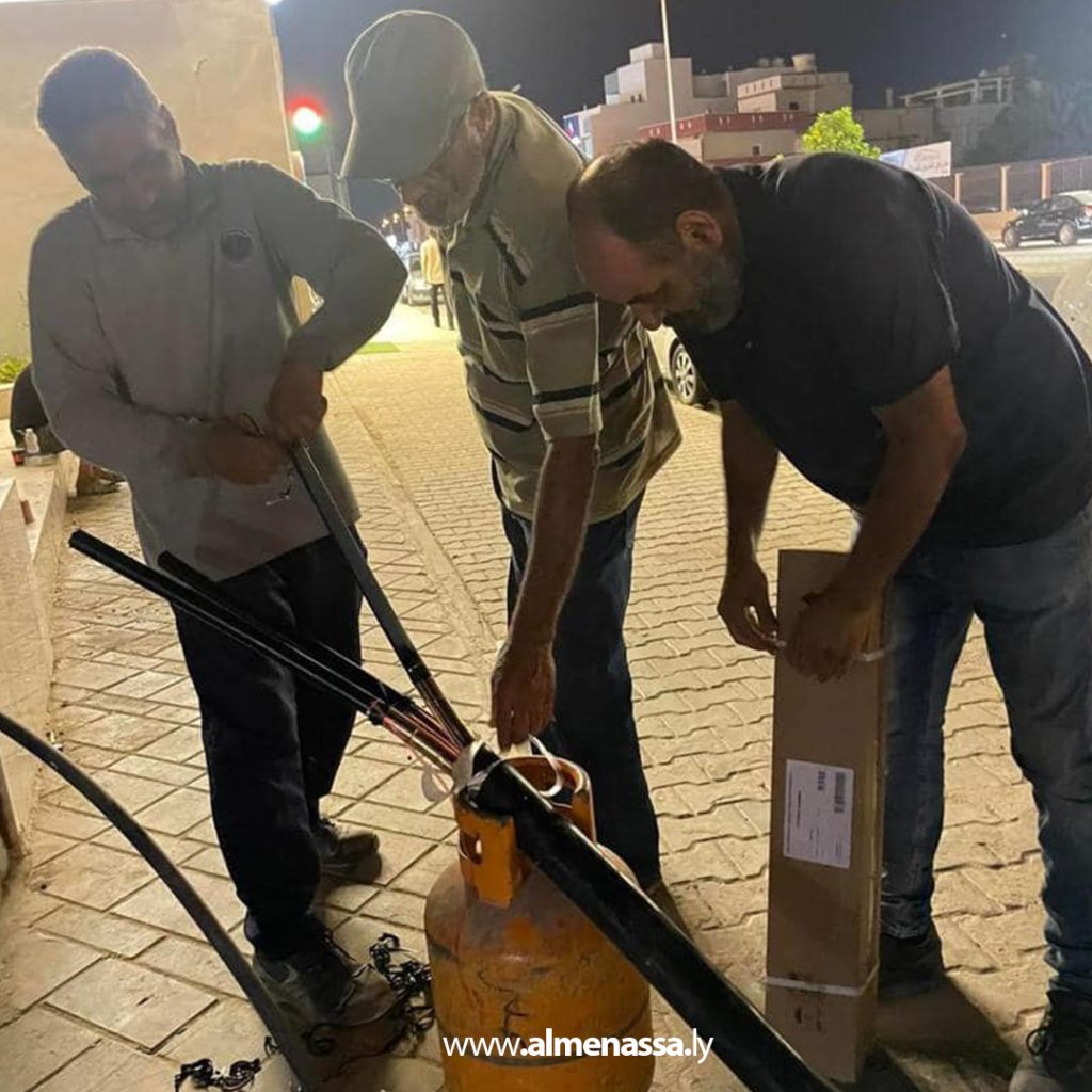 Extraa 164 شركة الكهرباء: أعمال دعم فني لمحطة انتيفة بطريق زناتة الجديدة