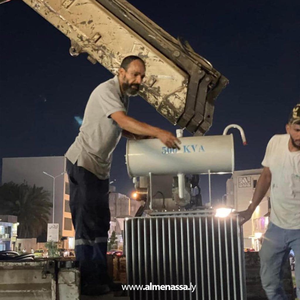 Extraaaa 46 شركة الكهرباء: أعمال دعم فني لمحطة انتيفة بطريق زناتة الجديدة