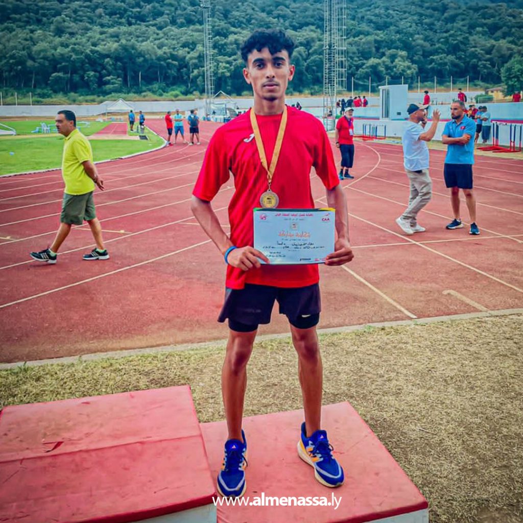 Extra 50 الليبي معاذ الزروق يتوج بالميدالية البرونزية في بطولة شمال أفريقيا لألـعاب القوى