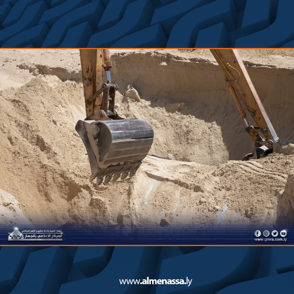 Extraa 45  بومطاري يتفقد أعمال الصيانة لخط إمداد المياه بنغازي تازربو