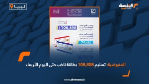 المفوضية: تسليم 106,898 بطاقة ناخب حتى اليوم الأربعاء