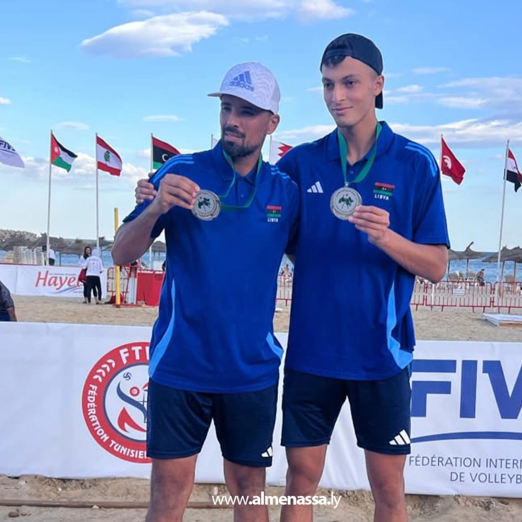 Extra3 34 منتخب الطائرة الشاطئية يكتفي بالفضية في البطولة العربية