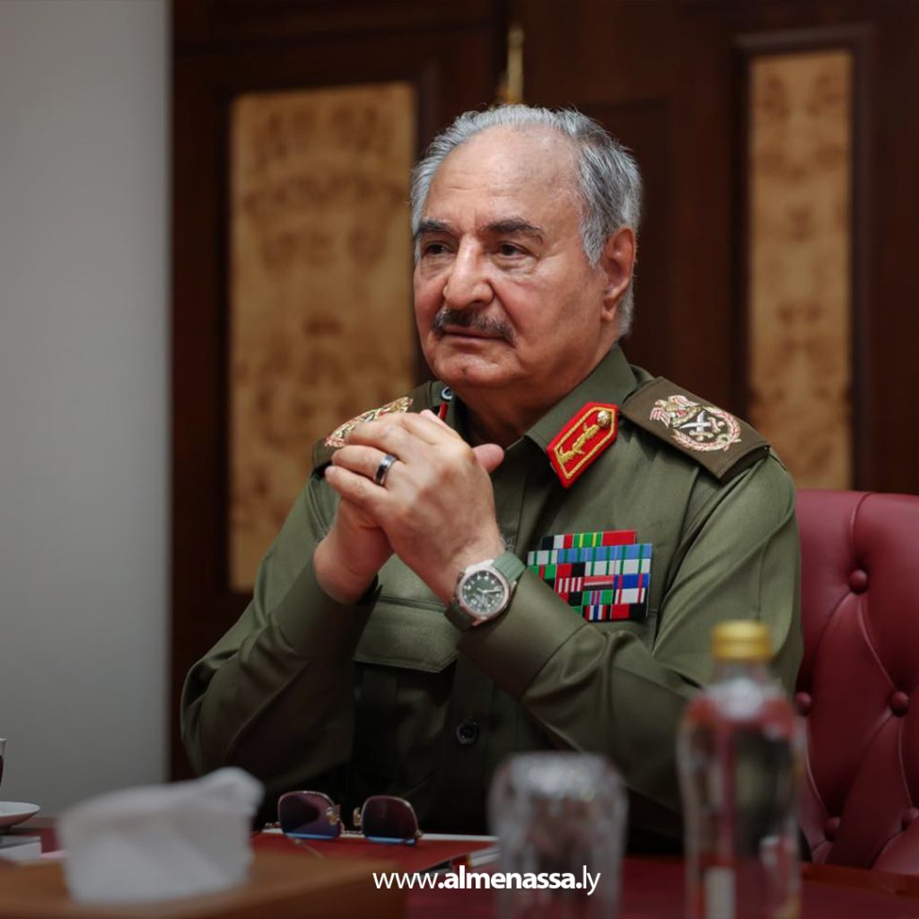 03 16 القائد العام للقوات المسلحة يستقبل السفير الفرنسي لدى ليبيا