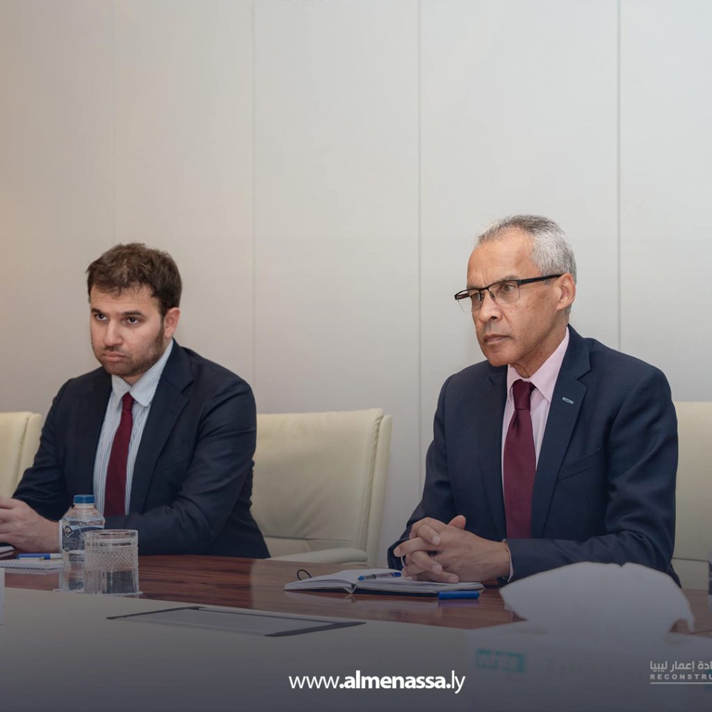 03 17 المهندس بلقاسم حفتر يبحث مع السفير الفرنسي استعدادات المنتدى الليبي الفرنسي للإعمار
