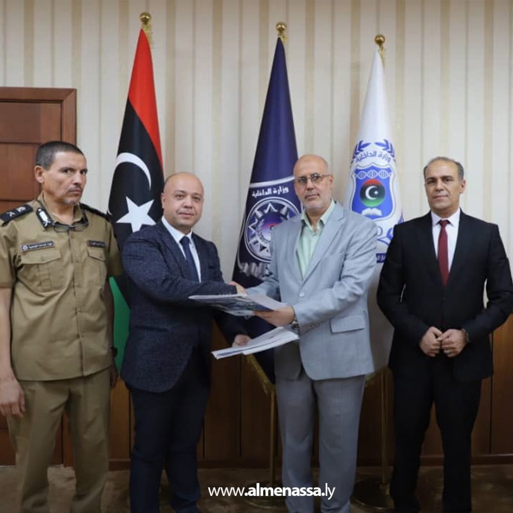 04 19 توقيع مذكرة تفاهم بين وزارتي الداخلية الليبية والتركية في مجال التدريب