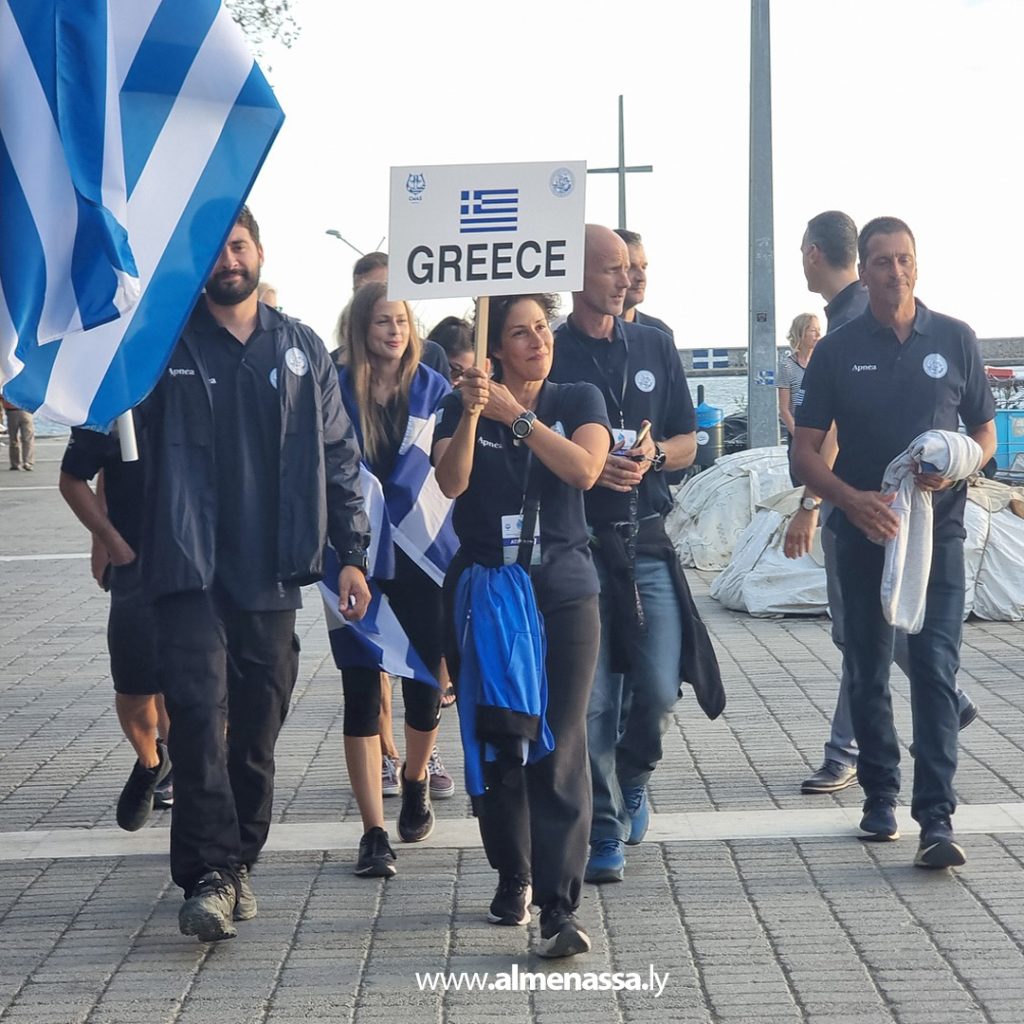 4 الليبية فيروز المهدوي تفوز ببطولة غوص عالمية باليونان