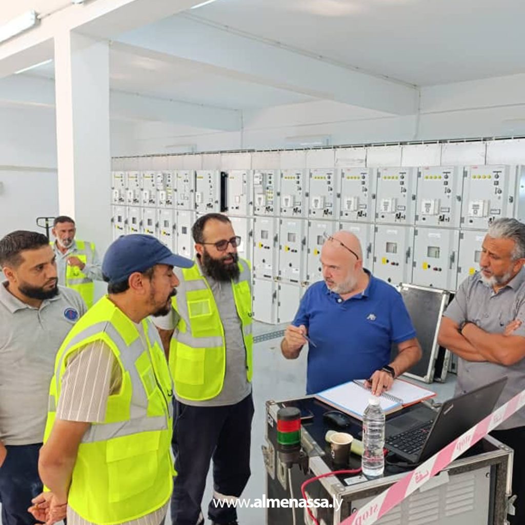 Extra 164 الشركة العامة للكهرباء تبدأ الاختبارات التشغيلية لمعدات محطة تحويل وسط درنة