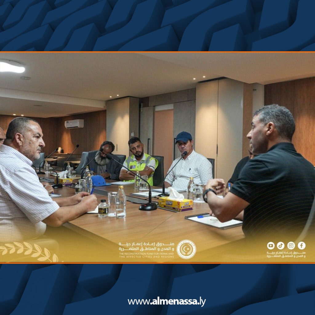 Extra 182 وزارة الكهرباء وصندوق إعادة إعمار درنة يناقشان تعزيز البنية التحتية الكهربائية ودعم مشروعات إعادة الإعمار