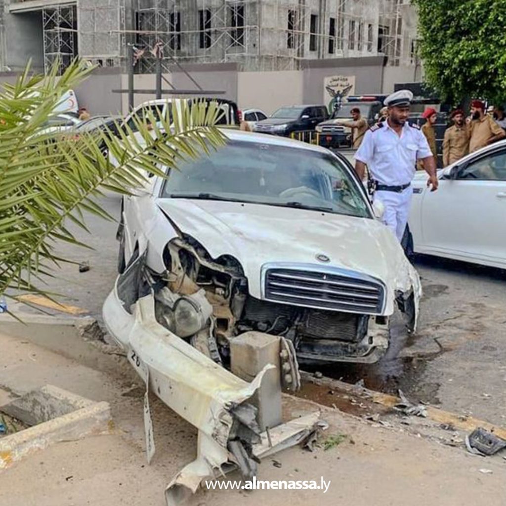Extra 203 أمن طرابلس يضبط سائق متهور يتسبب بحادث تصادم بين 5 سيارات