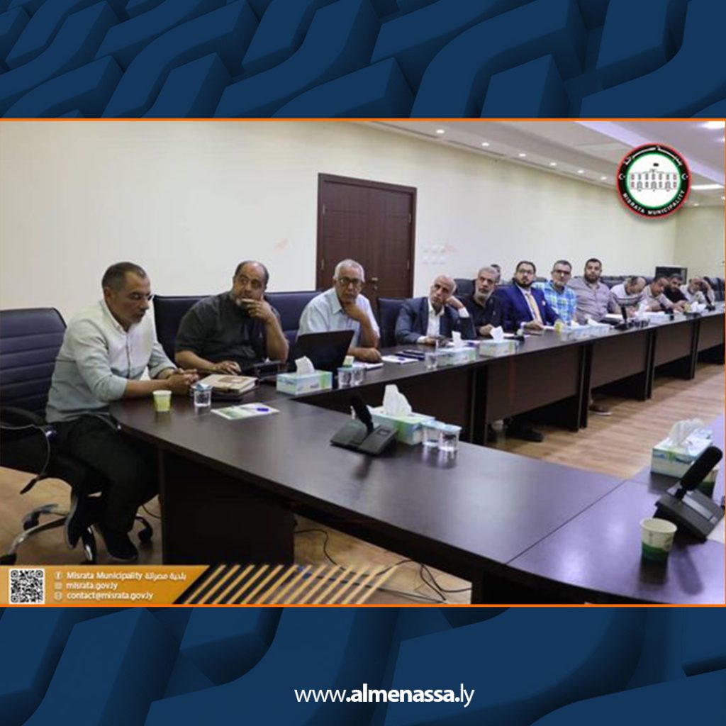 Extra 273 بلدية مصراتة تناقش تنفيذ مشروع تغذية الدافنية وزريق بمياه ‎النهر الصناعي