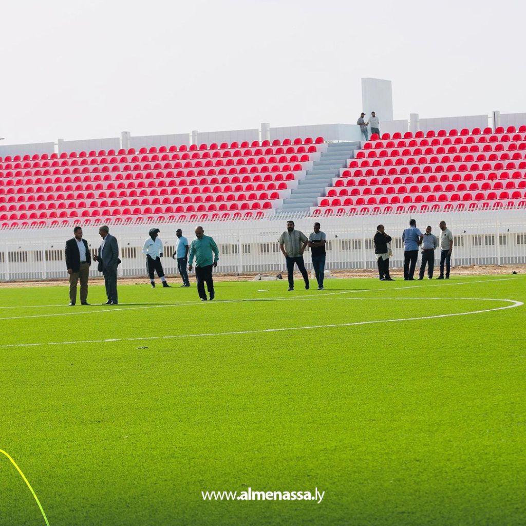 Extra 606 عبد الشفيع يتفقد أعمال صيانة المدينة الرياضية بالعجيلات استعدادًا لإعادة افتتاحها