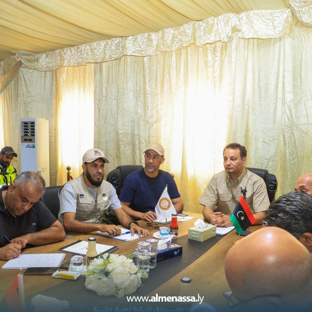 Extra1 84 المهندس بلقاسم حفتر يجتمع بشركات الإعمار في درنة لمتابعة تنفيذ المشاريع وضمان جودتها