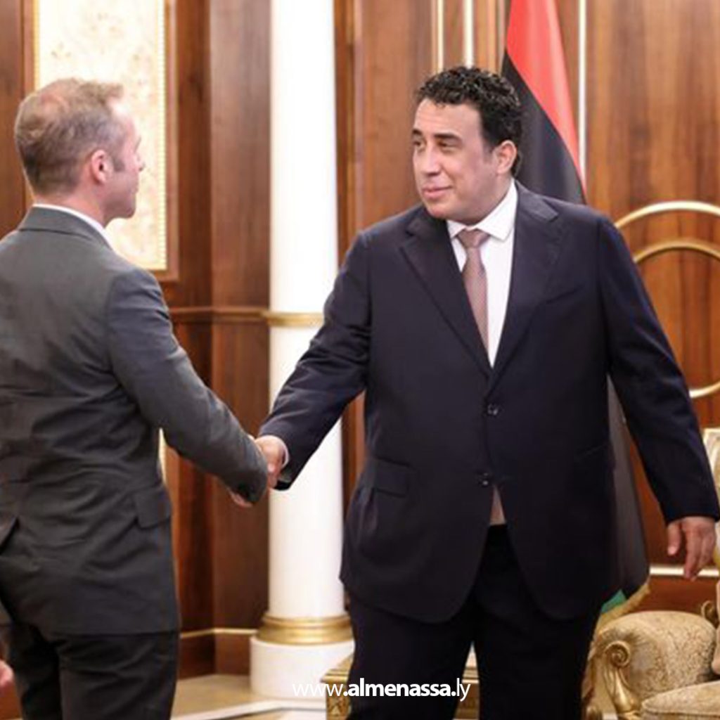 Extra2 المنفي يبحث مع مبعوث الرئيس الفرنسي التطورات في ليبيا