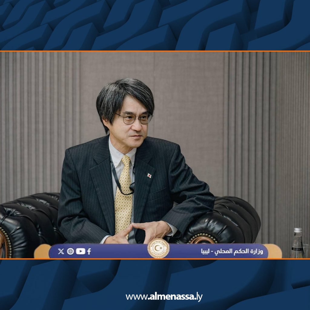 Extra2 104 وزير الحكم المحلي يستقبل السفير الياباني بديوان الوزارة