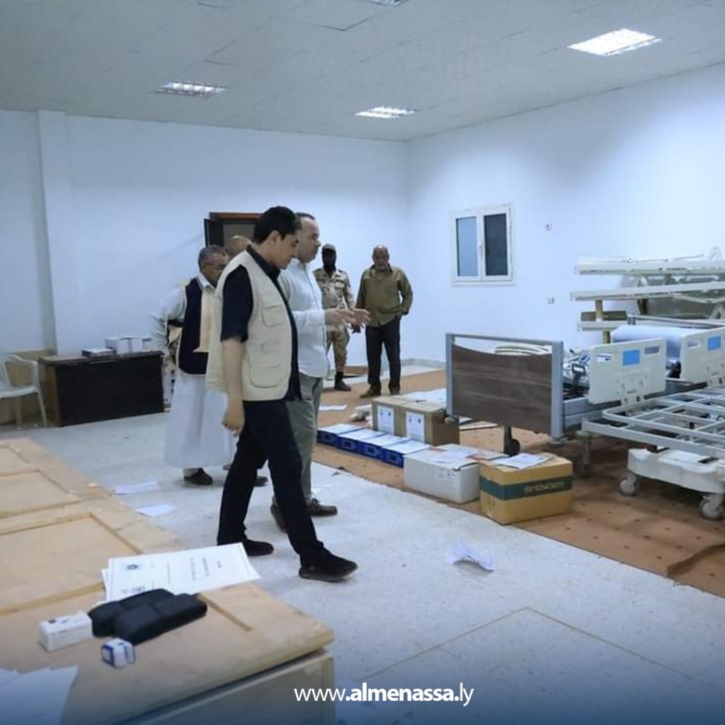Extra2 139 وزيرا العمل والبيئة بالحكومة الليبية يزوران بلدية البوانيس لمتابعة الأضرار الناجمة عن السيول
