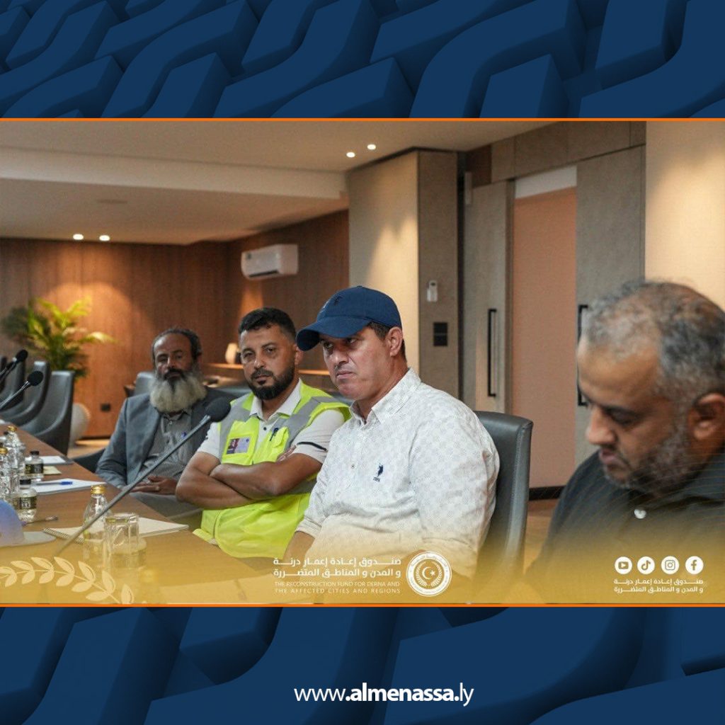 Extra2 168 وزارة الكهرباء وصندوق إعادة إعمار درنة يناقشان تعزيز البنية التحتية الكهربائية ودعم مشروعات إعادة الإعمار