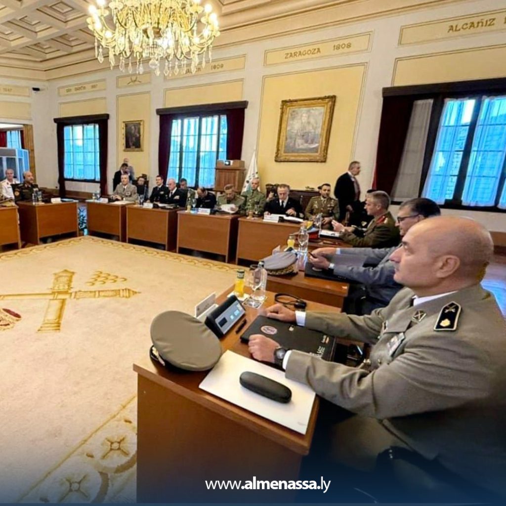 Extra3 336 الحداد يشارك في الاجتماع السادس عشر لرؤساء أركان جيوش دول مبادرة (5+5) دفاع في مدريد