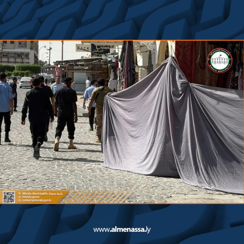 Extra3 442 حملة إزالة التعديات على الفضاءات العامة بمصراتة