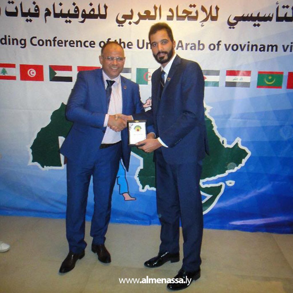 Extra3 8 تكريم الحكم الدولي الليبي أحمد السني في حفل اختتام كأس العالم للكيك بوكسينغ 2024 في أوزباكستان