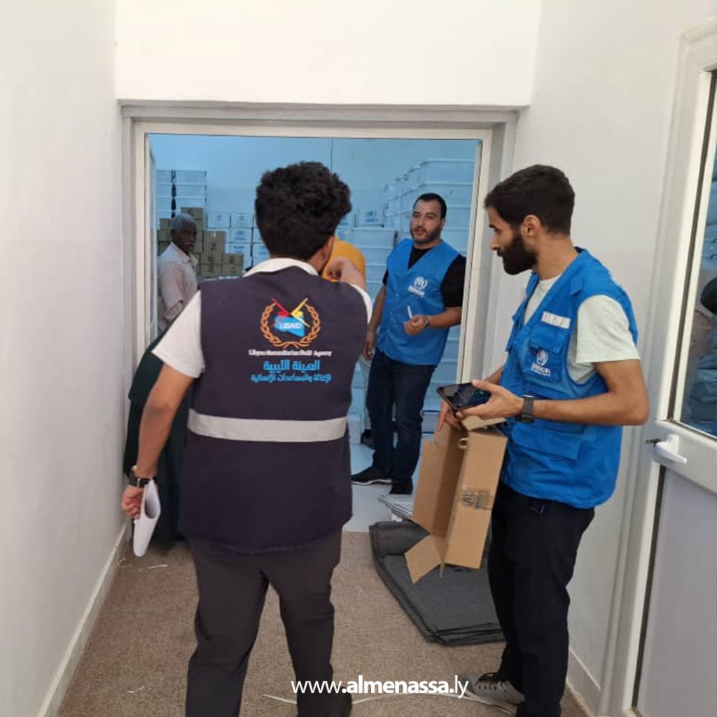 Extra4 116 الليبية للإغاثة تقدم مساعدات إيوائية للاجئين السودانيين في جالو