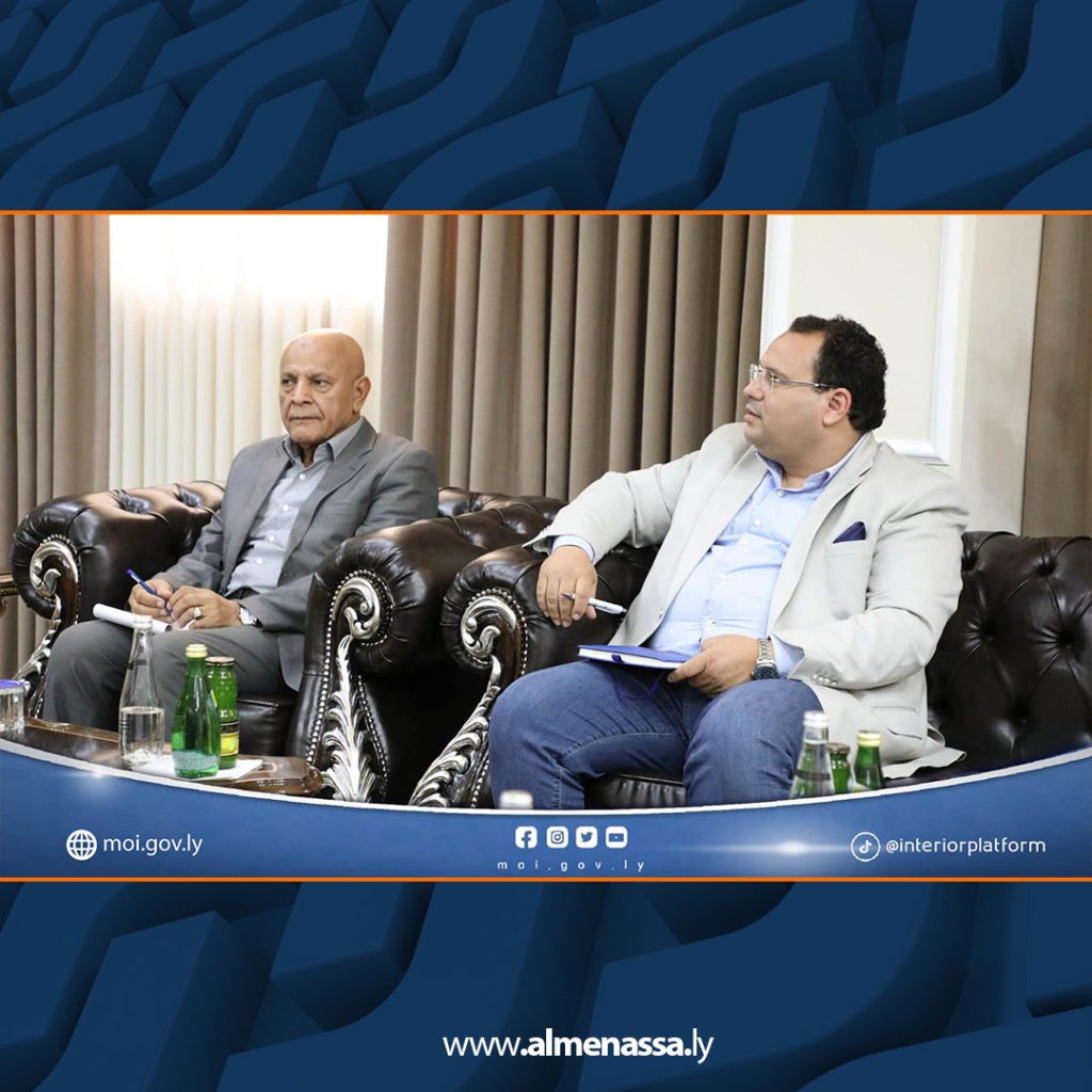 Extra4 117 الطرابلسي يجتمع مع رئيسة بعثة المنظمة الدولية للهجرة