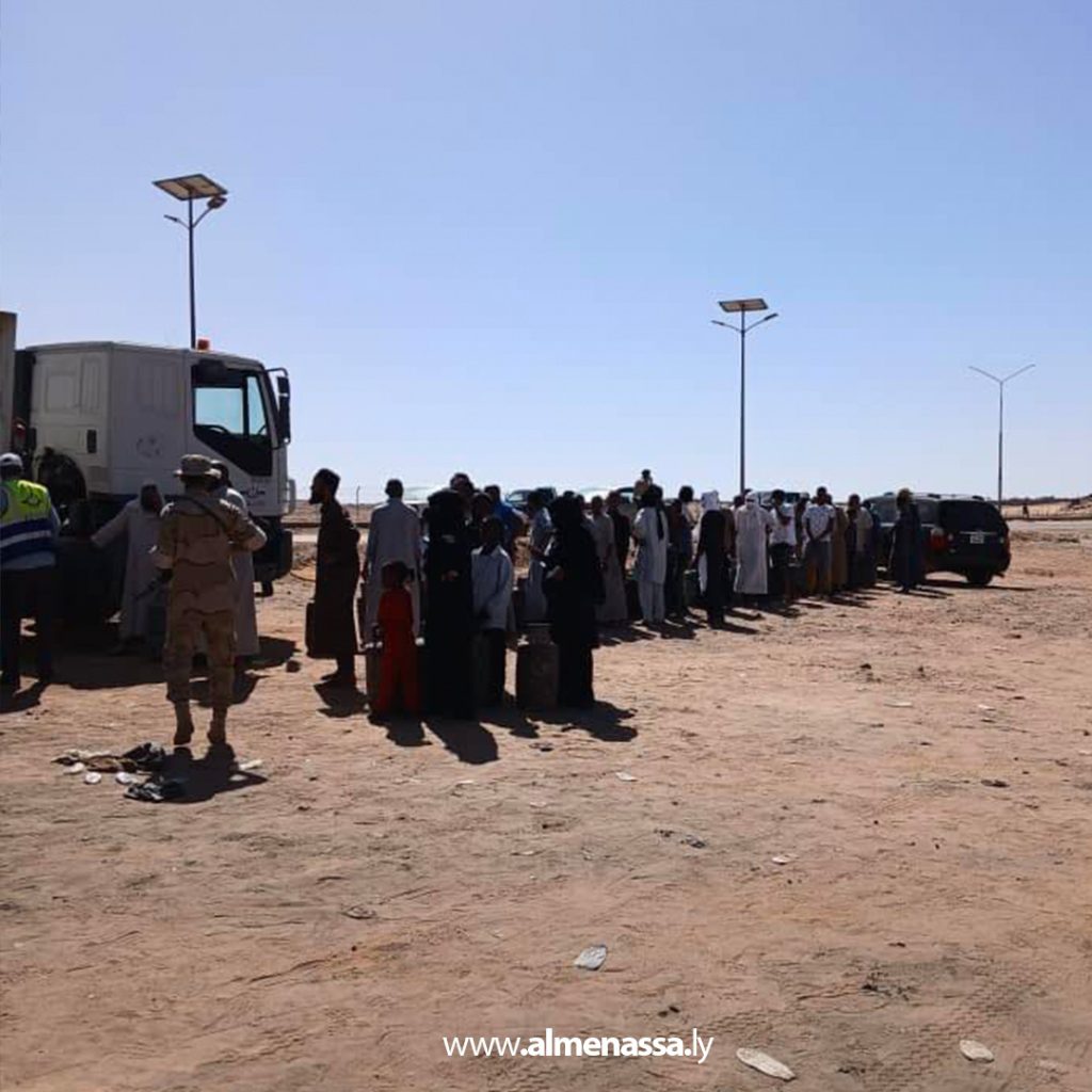 Extra4 140 شركة البريقة: شحنة غاز جديدة تصل مدينة سبها