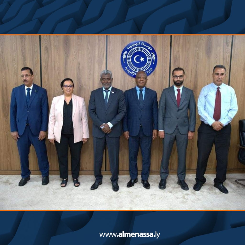 Extra5 26 وزير الشؤون الأفريقية بالحكومة الليبية يستقبل وفدًا إفريقيًا