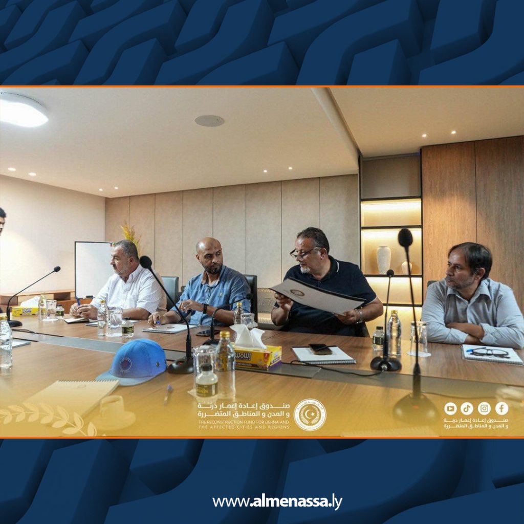 Extra5 41 وزارة الكهرباء وصندوق إعادة إعمار درنة يناقشان تعزيز البنية التحتية الكهربائية ودعم مشروعات إعادة الإعمار