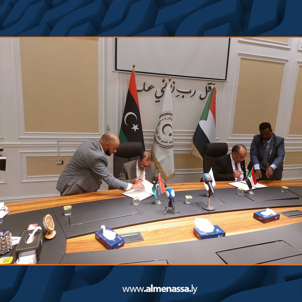 Extra5 80 وزير التعليم العالي يستقبل نظيره السوداني في طرابلس