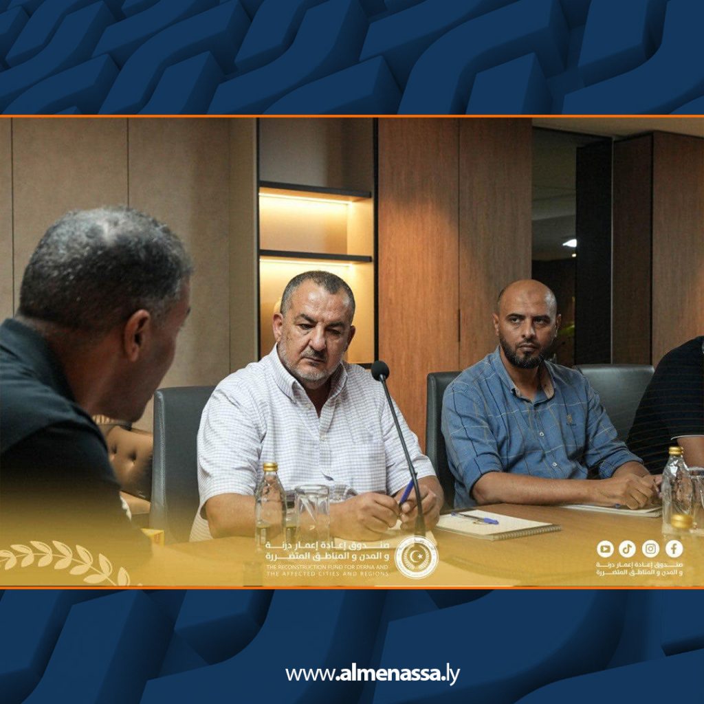 Extra6 28 وزارة الكهرباء وصندوق إعادة إعمار درنة يناقشان تعزيز البنية التحتية الكهربائية ودعم مشروعات إعادة الإعمار