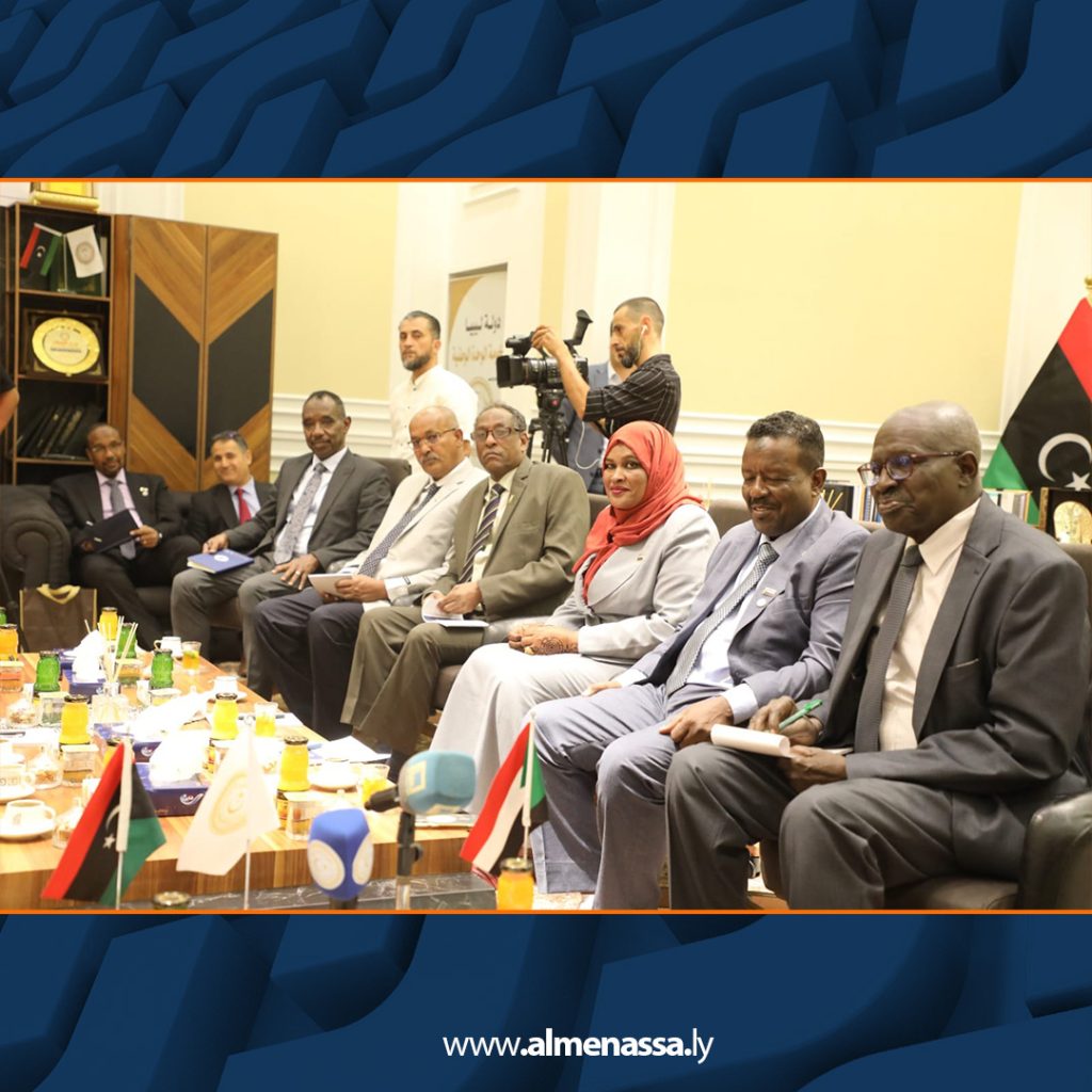 Extra6 53 وزير التعليم العالي يستقبل نظيره السوداني في طرابلس