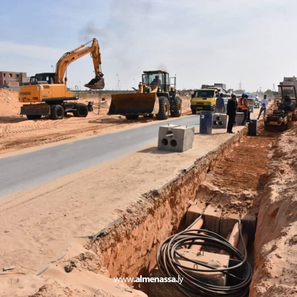 العمل على مد كوابل لربط محطة سي حسين باتحاه محطتي الإمداد والجامعة 2 Extra 225 العمل على مد كوابل لربط محطة سي حسين باتحاه محطتي الإمداد والجامعة