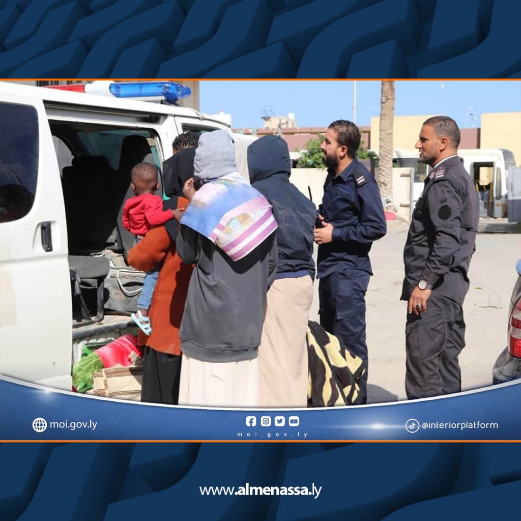 مديرية أمن صبراتة تنقل 100 مهاجر إلى طرابلس 2 Extra 250