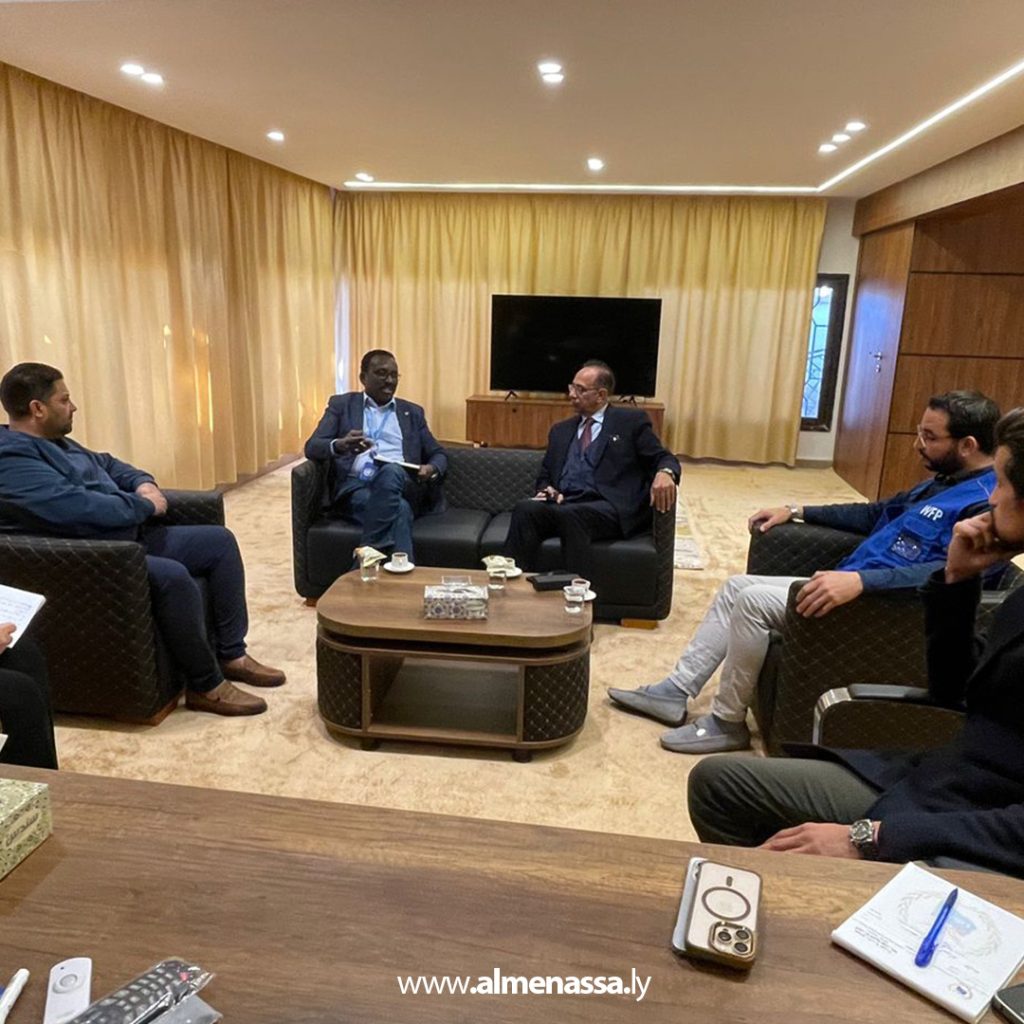 01 110 الهيئة الليبية للإغاثة وبرنامج الغذاء العالمي يبحثان سبل تطوير العمل الإنساني في ليبيا