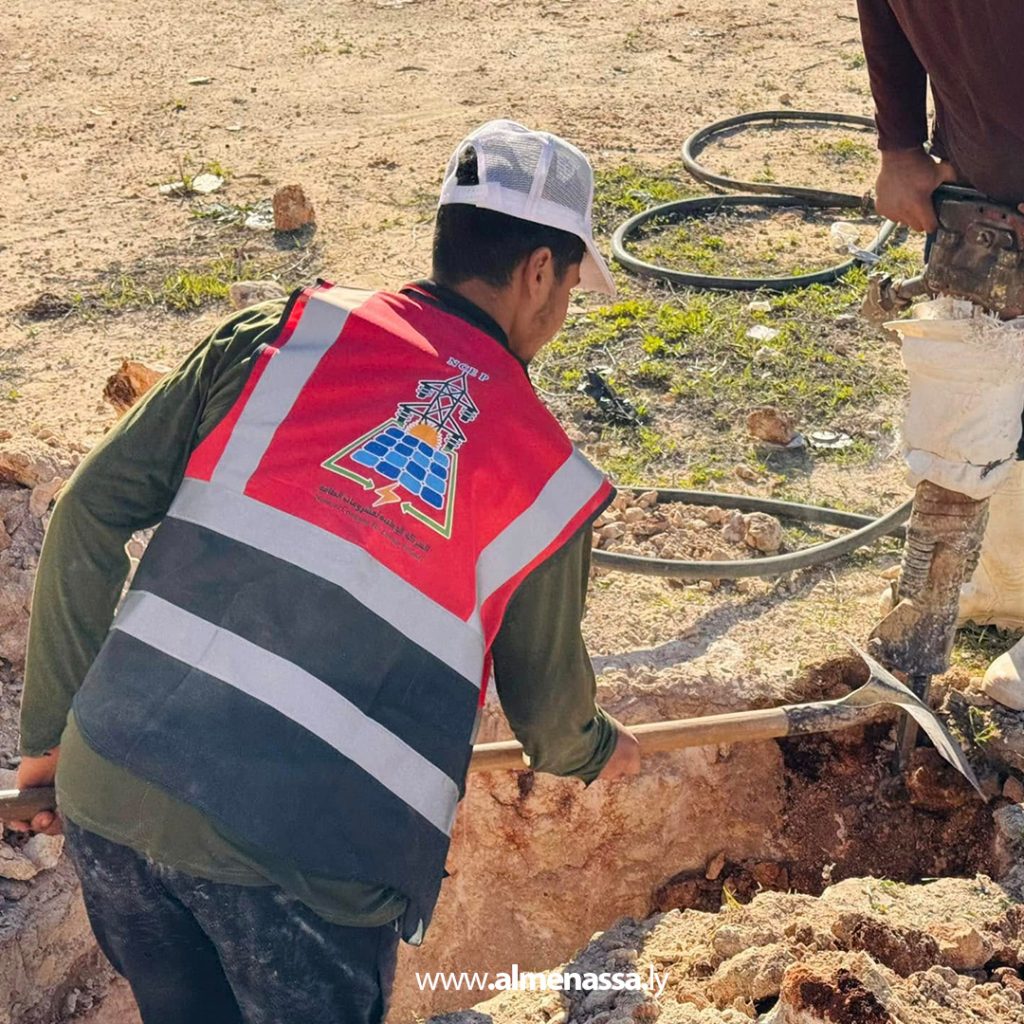 06 26 انطلاق أعمال مشروع تحسين الشبكة الكهربائية في حي مسجد أبو صخرة بمدينة البيضاء