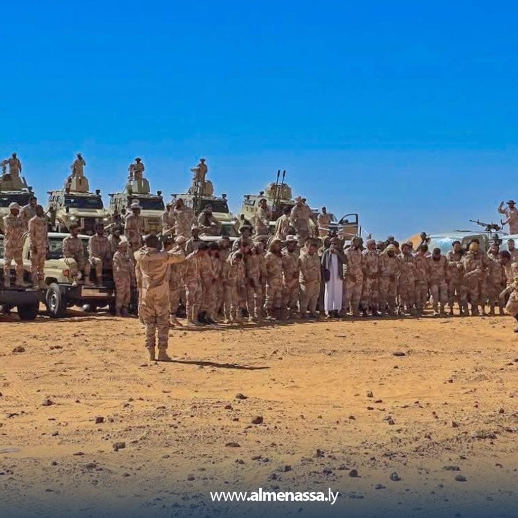 FGJH تأمين قاعدة السارة ومطارها جنوب غرب الكفرة من قبل كتيبة سبل السلام