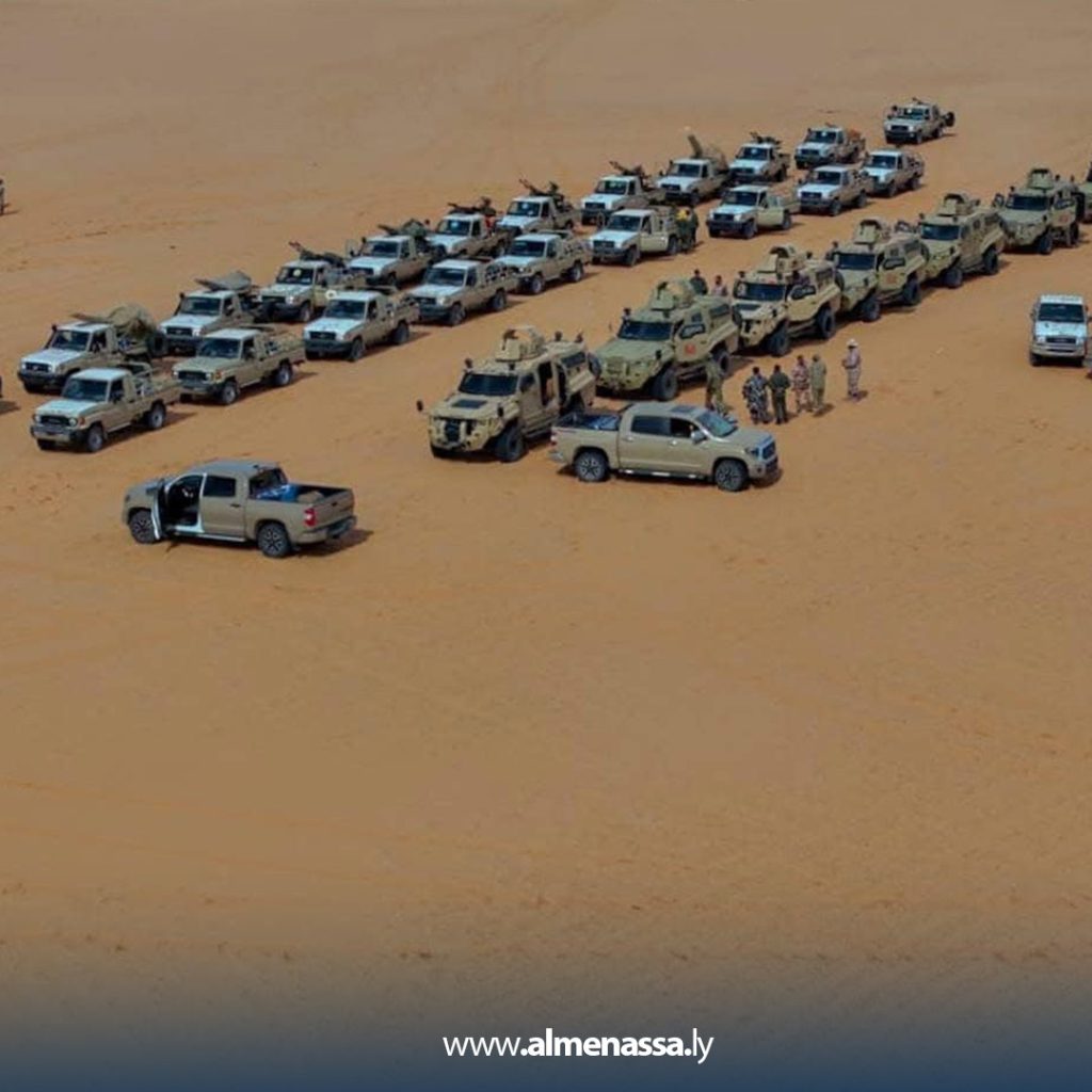SD 2 تأمين قاعدة السارة ومطارها جنوب غرب الكفرة من قبل كتيبة سبل السلام