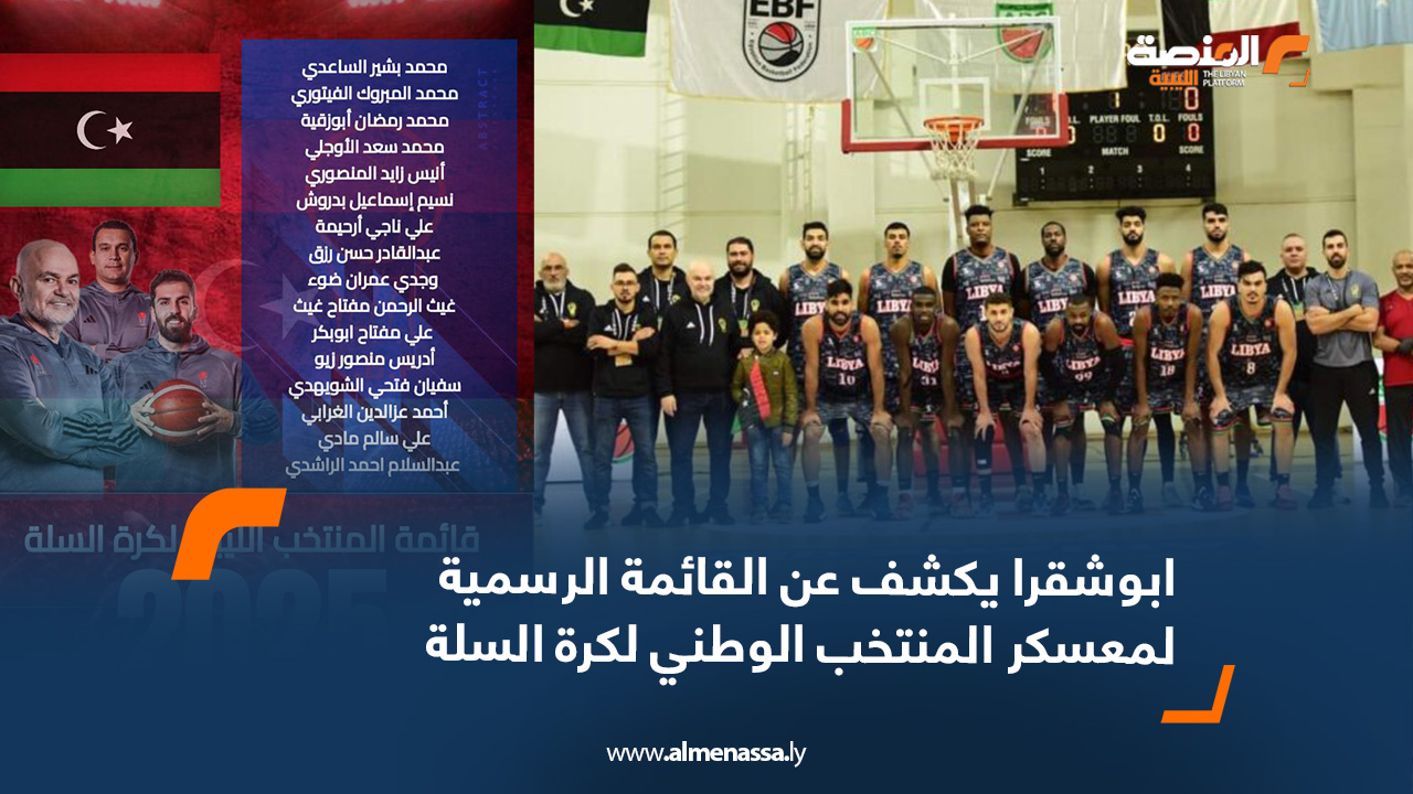 ابوشقرا يكشف عن القائمة الرسمية لمعسكر المنتخب الوطني لكرة السلة