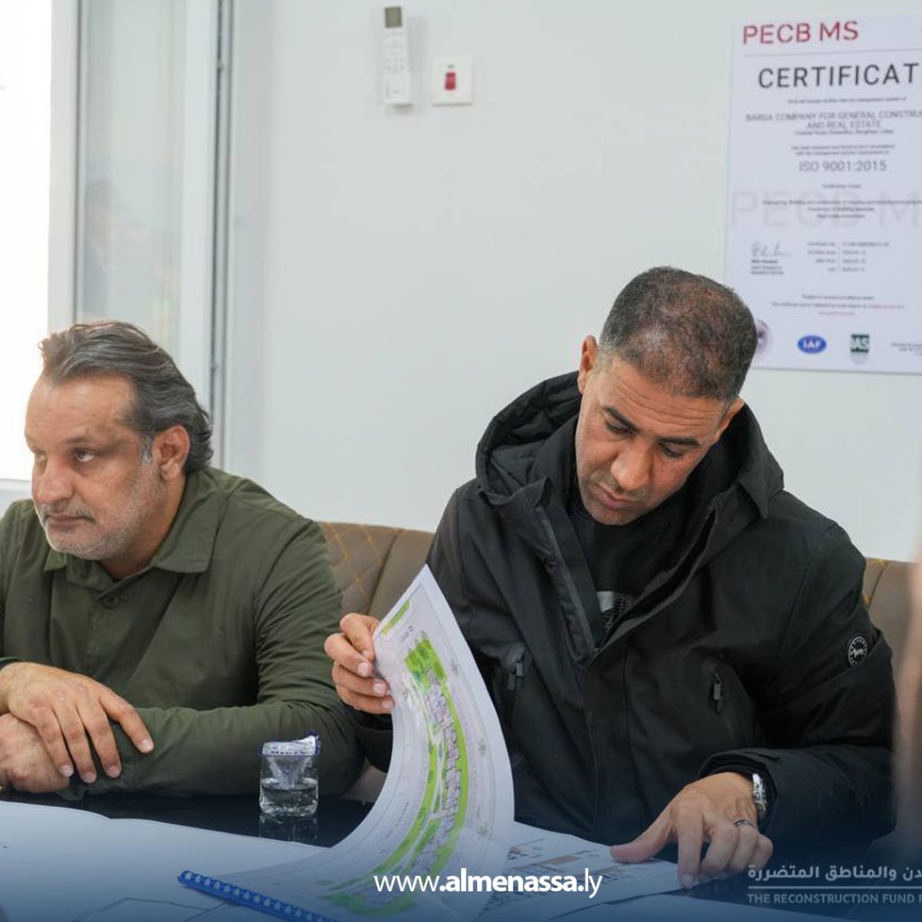 ext13 مدير عام صندوق التنمية وإعادة إعمار ليبيا يتفقد عدد من مشاريع بلدية درنة