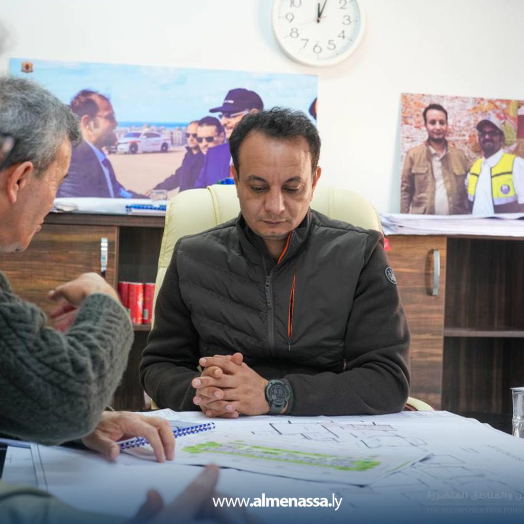 ext7 مدير عام صندوق التنمية وإعادة إعمار ليبيا يتفقد عدد من مشاريع بلدية درنة