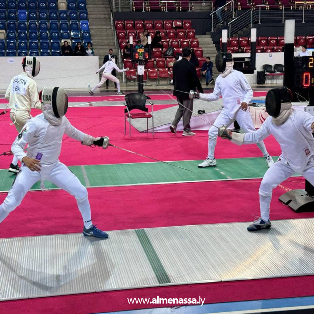 image 9 Tripoli University Club is representing Libya at the Arab Fencing