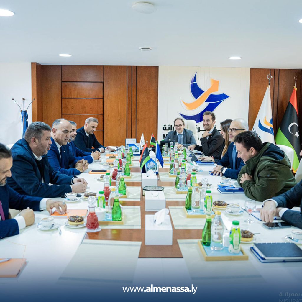 m 1 مدير عام المنطقة الحرة بمصراتة يستقبل سفير الاتحاد الأوروبي لبحث فرص التعاون الاستثماري