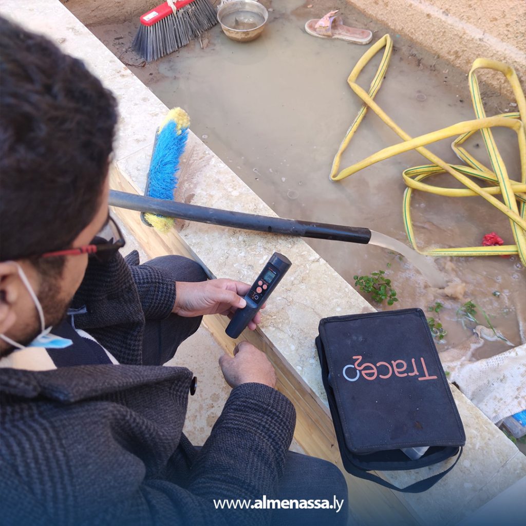 يبللا 1  فريق الإصحاح البيئي يقف على أضرار مستشفى ترهونة وآبار المياه المتضررة جراء السيول