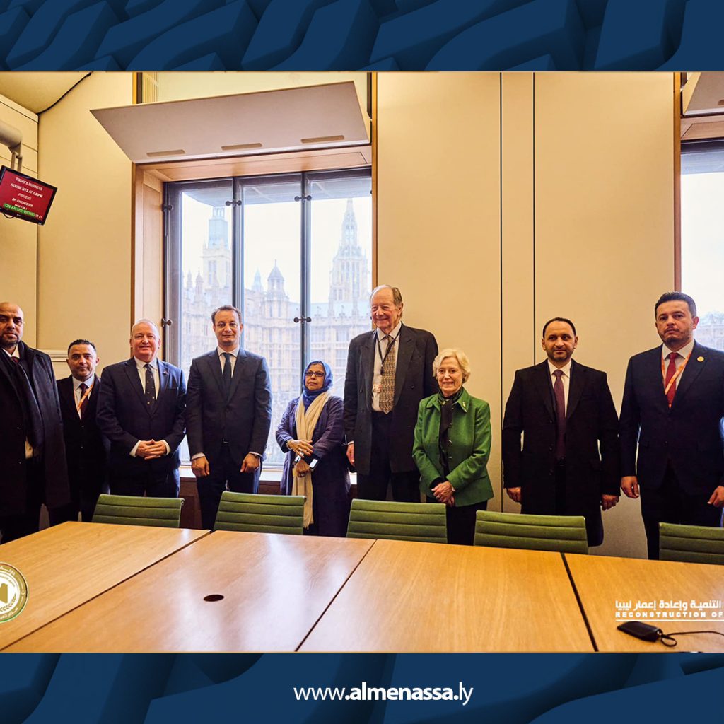 01 13 المهندس بالقاسم حفتر يلتقي المجموعة البرلمانية البريطانية حول ليبيا في لندن