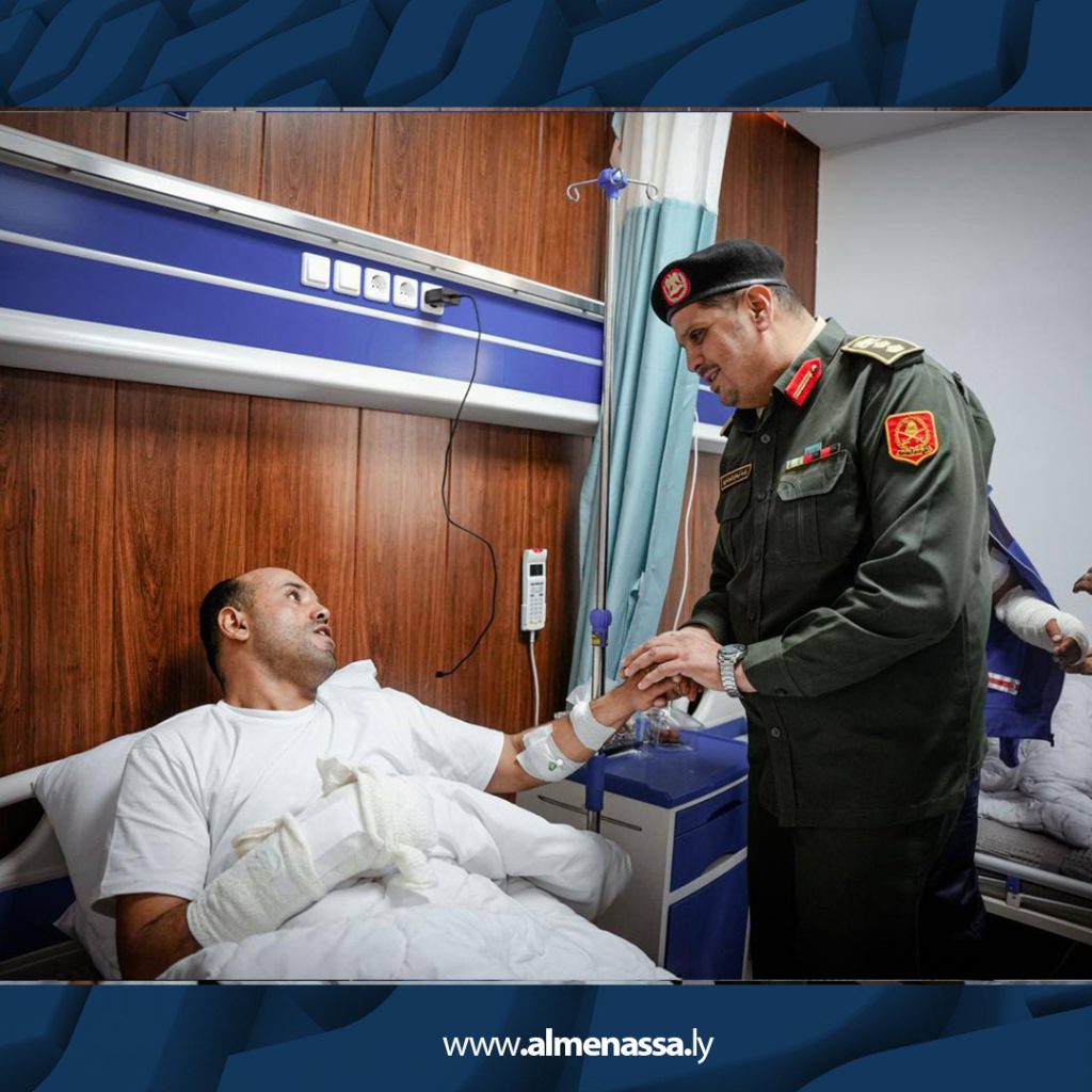 01 65 شعبة التوجيه المعنوي تزور جرحى القوات المسلحة في القطرون