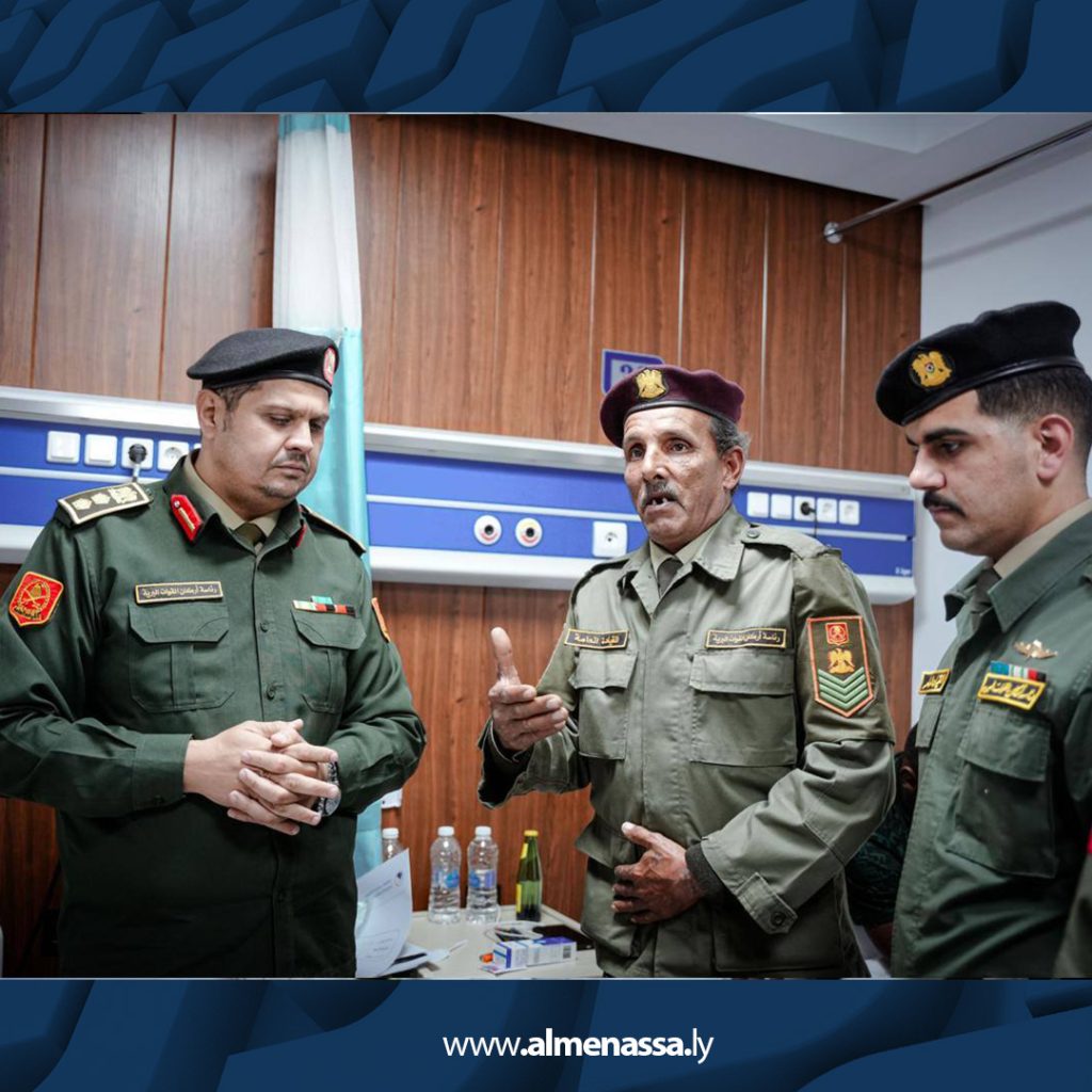 012 4 شعبة التوجيه المعنوي تزور جرحى القوات المسلحة في القطرون